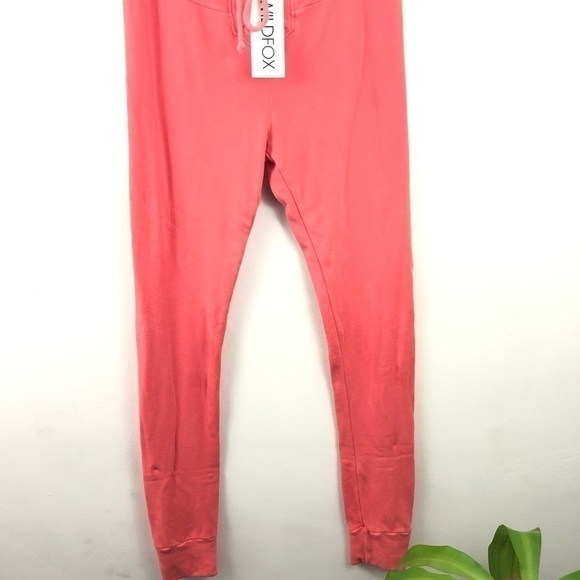 Wildfox Salmon Laced Skinny Lounge Joggers XL - Picture 4 of 8